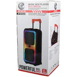اسپیکر چمدانی بلوتوثی رم و فلش خور XP-Product XP-M1212A + میکروفون و ریموت کنترلXP-Product XP-M1212A Wireless Speaker