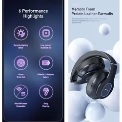 هدفون بلوتوثی رم خور Awei A100BLAWEI A100BL BLUETOOTH HEADSET