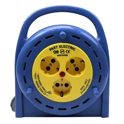 چند راهی ۳ خانه برق سیار ارت دار پارت الکتریک PE535 با کابل ۱۰ متریPart Electric PE535 10m Power Strip