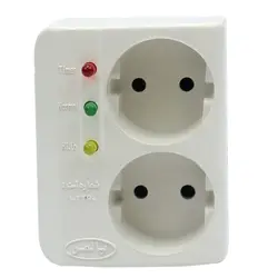 محافظ برق تلویزیون و یخچال فریزر ۲ خانه Palmer دیواریPalmer Wall Voltage Protector With 2 Entries
