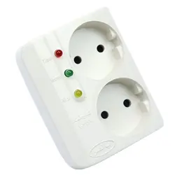 محافظ برق تلویزیون و یخچال فریزر ۲ خانه Palmer دیواریPalmer Wall Voltage Protector With 2 Entries