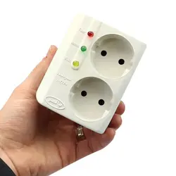 محافظ برق تلویزیون و یخچال فریزر ۲ خانه Palmer دیواریPalmer Wall Voltage Protector With 2 Entries