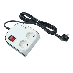 محافظ برق یخچال فریزر ۲ خانه ارت دار پارت الکتریک PE8789 با کابل ۳ متریPart Electric PE8789 Voltage Protector 3m power strip