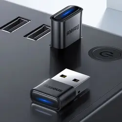 دانگل بلوتوث کامپیوتر Baseus BA04 ZJBA0000 V5.0 USBBaseus BA04 ZJBA0000 V5.0 USB Bluetooth Dongle