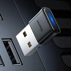 دانگل بلوتوث کامپیوتر Baseus BA04 ZJBA0000 V5.0 USBBaseus BA04 ZJBA0000 V5.0 USB Bluetooth Dongle