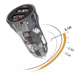 شارژر فندکی فست شارژ Earldom ES-CC18 3.1A 15.5WEARLDOM ES-CC18 3.1A 15.5W CAR FAST CHARGER