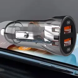 شارژر فندکی فست شارژ Earldom ES-CC18 3.1A 15.5WEARLDOM ES-CC18 3.1A 15.5W CAR FAST CHARGER