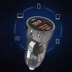 شارژر فندکی فست شارژ Earldom ES-CC18 3.1A 15.5WEARLDOM ES-CC18 3.1A 15.5W CAR FAST CHARGER