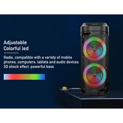 اسپیکر بلوتوثی قابل حمل مدل ZQS-6212Bluetooth speaker model ZQS-6212