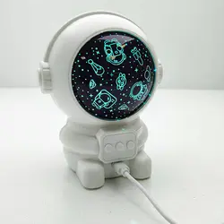 چراغ خواب رومیزی مدل فضانورد طرح رقص نور موزیکالAstronaut night light musical light dance design