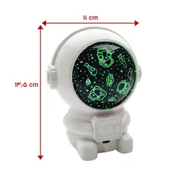 چراغ خواب رومیزی مدل فضانورد طرح رقص نور موزیکالAstronaut night light musical light dance design