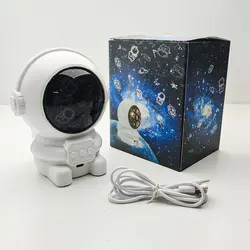 چراغ خواب رومیزی مدل فضانورد طرح رقص نور موزیکالAstronaut night light musical light dance design
