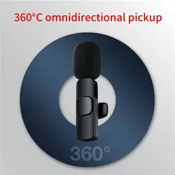 میکروفون یقه ای بی سیم K8 + تبدیل Type-C to LightningK8 TYPE-C MICROPHONE +TYPE-C TO LIGHTNING ADAPTER