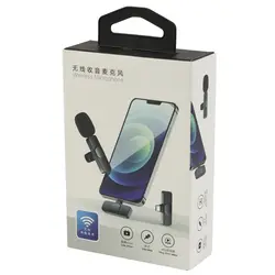 میکروفون یقه ای بی سیم K8 + تبدیل Type-C to LightningK8 TYPE-C MICROPHONE +TYPE-C TO LIGHTNING ADAPTER