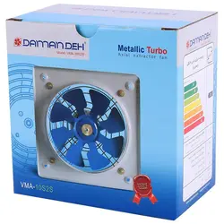 هواکش خانگی فلزی دمنده Damandeh VMA-10S2S 10cmDAMANDEH VMA-10S2S 10CM ETALIC WALL MOUNT FAN