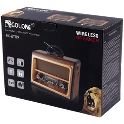 رادیو اسپیکر بلوتوثی رم و فلش خور Golon RX-BT89GOLON RX-BT89 WIRELESS SPEAKER