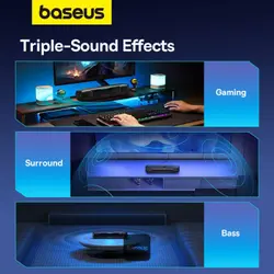 اسپیکر بلوتوثی Baseus AeQur DS10 A20054402111-01BASEUS AEQUR DS10 A20054402111-01 WIRELESS SPEAKER