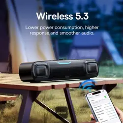 اسپیکر بلوتوثی Baseus AeQur DS10 A20054402111-01BASEUS AEQUR DS10 A20054402111-01 WIRELESS SPEAKER