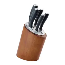 ست چاقوی آشپزخانه استیل پایه دار 6 پارچه کارال مدل روماKaral 18/10 Stainless Steel Roma Kitchen Knife Set 6 Pieces With Block
