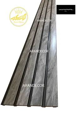 دیوارپوش ترمووال PVC |رنگ طوسی خاکستری | عرض 20 سانت ضخیم | شاخه 2.8 متری