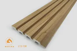 ترمووال بهینا |4 شیار| عرض 12 سانت | شاخه 3 متری | رنگ چوب راش L12-130| شاخه 3 متری |