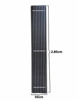 ترمووال mdf روکش دار| رنگ طوسی پتینه | عرض 50 سانت | ارتفاع 2.80