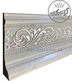 قرنیز پی وی سی 10 سانت دکوراتیو گلدار ایساتیس یزد - شاخه ی 3 متری - کد k10-e1-329n