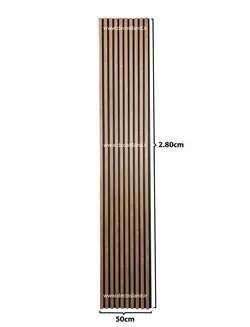 ترمووال mdf روکش دار| رنگ چام| عرض 50 سانت | ارتفاع 2.80