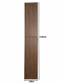 ترمووال mdf روکش دار| رنگ گردویی | عرض 50 سانت | ارتفاع 2.80