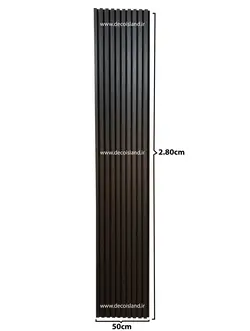 ترمووال mdf روکش دار| رنگ مشکی| عرض 50 سانت | ارتفاع 2.80