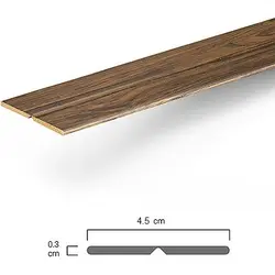 نبشی تاشو 4.5 سانت MDF | رنگ آنتیک طلایی| شاخه 2.80 متری