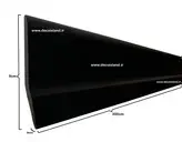 قرنیز پی وی سی 9سانت تکنوفریم اصفهان | شاخه 3 متری | کد 111 مشکی مات