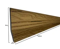 قرنیز پی وی سی 9سانت تکنوفریم اصفهان | شاخه 3 متری | کد 195 چوب کره ای