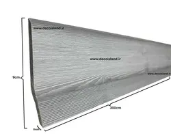 قرنیز پی وی سی 9سانت تکنوفریم اصفهان | شاخه 3 متری | کد 260 طوسی ملون