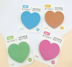 برگه یادداشت چسب دار 80 برگ مدل قلبی