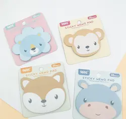 برگه یادداشت چسب دار 30 برگ مدل حیوانات