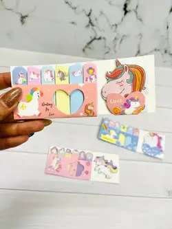 برگه یادداشت چسب دار طرح یونیکورن 1