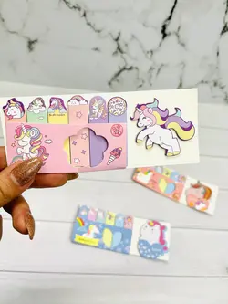 برگه یادداشت چسب دار طرح یونیکورن 2