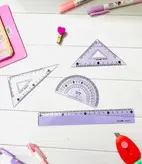 ست گونیا نقاله خط کش کلاسیک