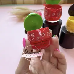 ماسک لب عسل و توت فرنگی