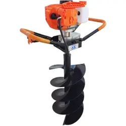 چاله کن موتوری تک نفره 52CC فیوره با مته 20