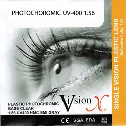 عدسی فتوکروم 1.56 uv400 ویژن