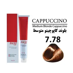 رنگ مو دنی وان شماره 7.78 بلوند کاپوچینو متوسط
