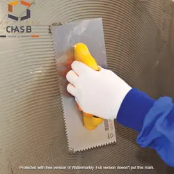 ماله دندانه دار ریز برند دکور مدل دسته باز – کد 125- dekor Notched Trowel V Notched Handle Open