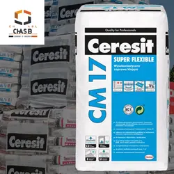 چسب کاشی و سرامیک پرسلان سرزیت cm17 سفید CERESIT CM 17 WHITE SUPER FLEXIBLE