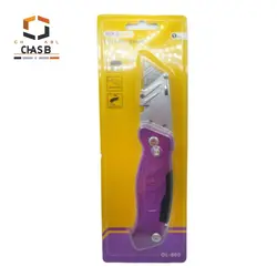 کاتر حرفه ای تاشوی تیغه ذوزنقه ای گلد لند GOLD LAND FOLDING KNIFE MODEL GL-600