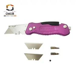 کاتر حرفه ای تاشوی تیغه ذوزنقه ای گلد لند GOLD LAND FOLDING KNIFE MODEL GL-600