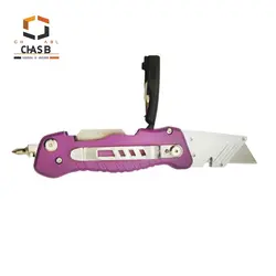 کاتر حرفه ای تاشوی تیغه ذوزنقه ای گلد لند GOLD LAND FOLDING KNIFE MODEL GL-600
