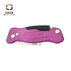 کاتر حرفه ای تاشوی تیغه ذوزنقه ای گلد لند GOLD LAND FOLDING KNIFE MODEL GL-600