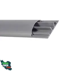 داکت نیم گرد زمینی طوسی و سفید چسبدار 25*120